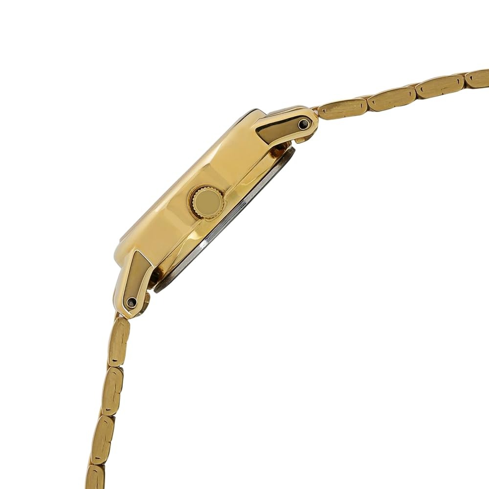 Titan Karishma Quartz Analog Champagne Round Dial Golden Stainless Steel Strap Watch for Women - Image 6